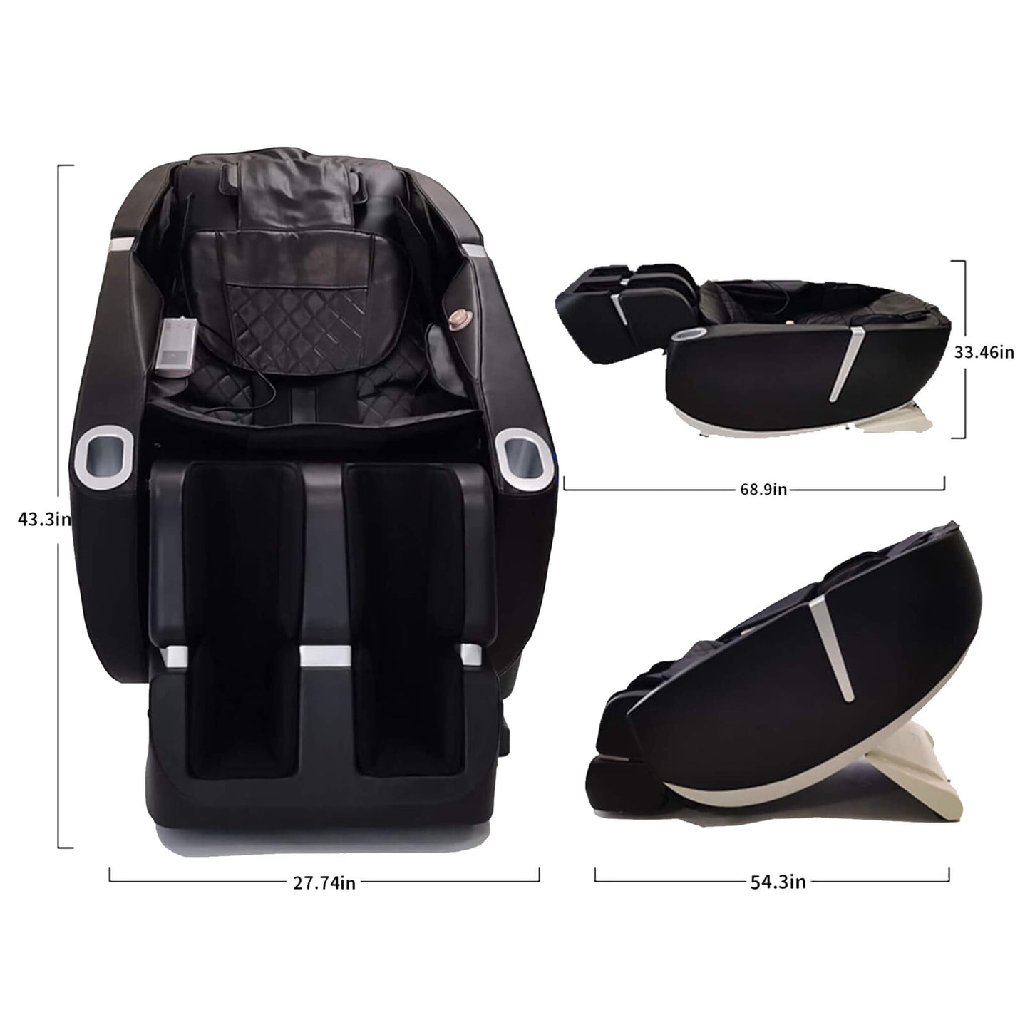 Equinox Premium Zero-Gravity Full-Body Multifunction Massage Chair With Auto Body Scan (SAK72182)