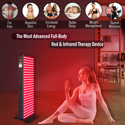 EXESAS 200 LED, 1000W Dual-Chip, Red Light Therapy Device for Full Body, 4-Wavelengths Infrared LED Panel for Skin, Weight, Pain, Wellness