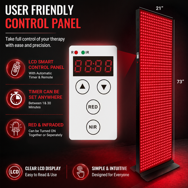 EXESAS 1008 LED, 5040W Dual-Chip, Red Light Device for Full Body, 4-Wavelength Infrared LED Panel for Home Relaxation, Comfort and Everyday Use