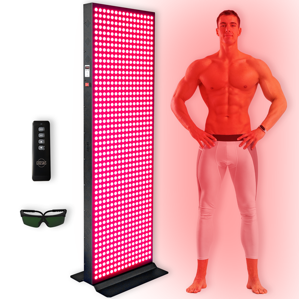 EXESAS 800 LED, 4000W Dual-Chip, Red Light Device for Full Body, 4-Wavelength Infrared LED Panel for Home Relaxation, Comfort and Everyday Use