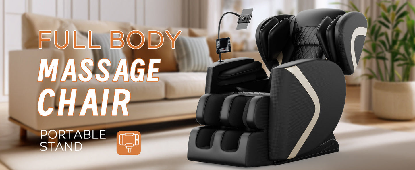 Massage Chair Recliner with Zero Gravity and Full Body Air Pressure