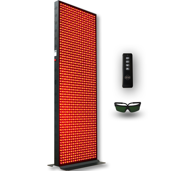 EXESAS 1216 LED, 6080W Dual-Chip, Red Light Device for Full Body, 4-Wavelength Infrared LED Panel for Home Relaxation, Comfort and Everyday Use
