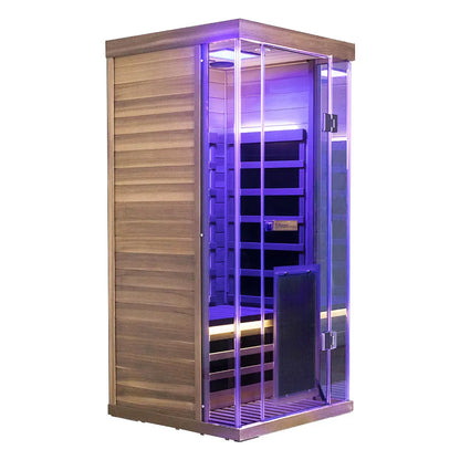 SR01 1 Person Red Cedar Far Infrared Sauna