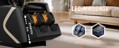 Massage Chair Recliner with Zero Gravity and Full Body Air Pressure