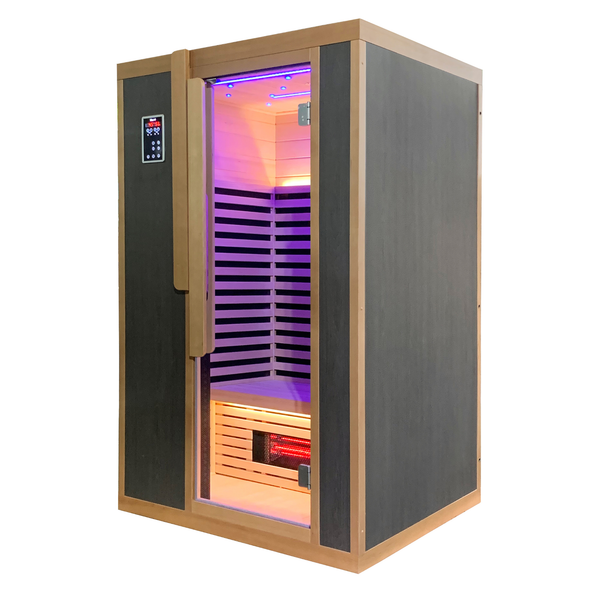 Blisspod | Bergen | Full Spectrum Ultimate Indoor Sauna | Built In Red Light Panel | 2 Person