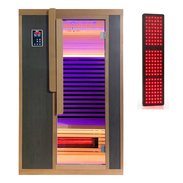 Blisspod | Bergen | Full Spectrum Ultimate Indoor Sauna | Built In Red Light Panel | 2 Person