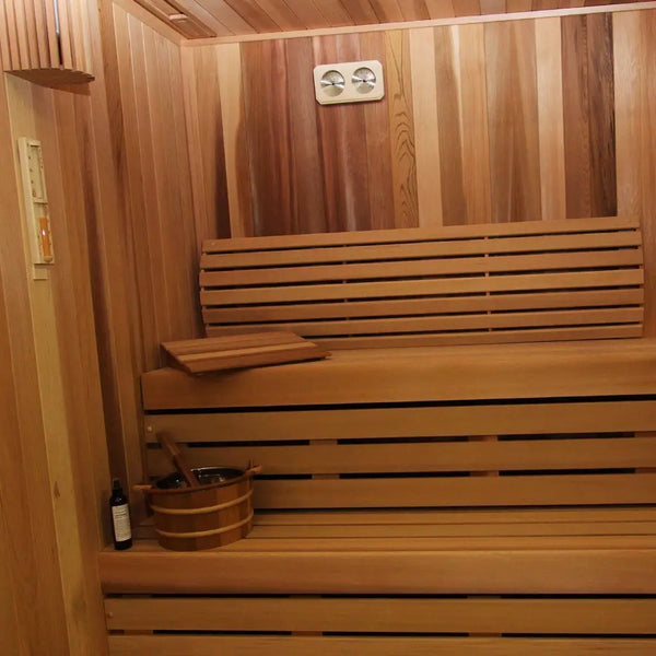 Carbon Smart Saunas - 4' x 4' x 8' - by Finnish Sauna Builders