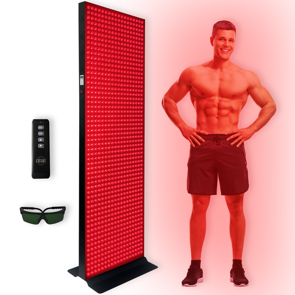 EXESAS 1008 LED, 5040W Dual-Chip, Red Light Device for Full Body, 4-Wavelength Infrared LED Panel for Home Relaxation, Comfort and Everyday Use