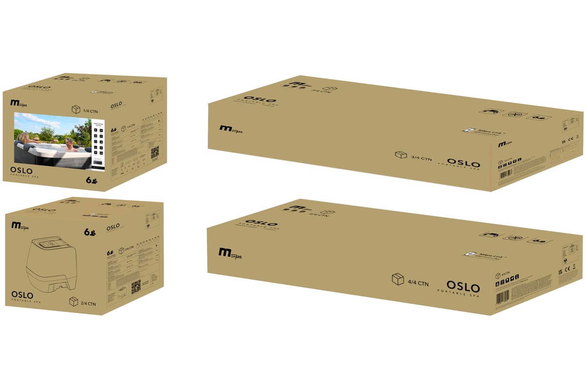 MSPA | OSLO | Frame Series | Rigid Hot Tub & Spa | Light up the night | Upto 6 Person