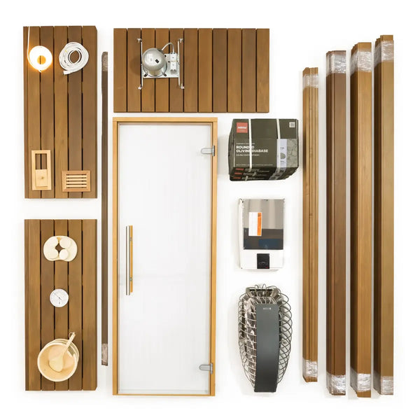 Carbon Smart Saunas - 5' x 5' x 8' - by Finnish Sauna Builders