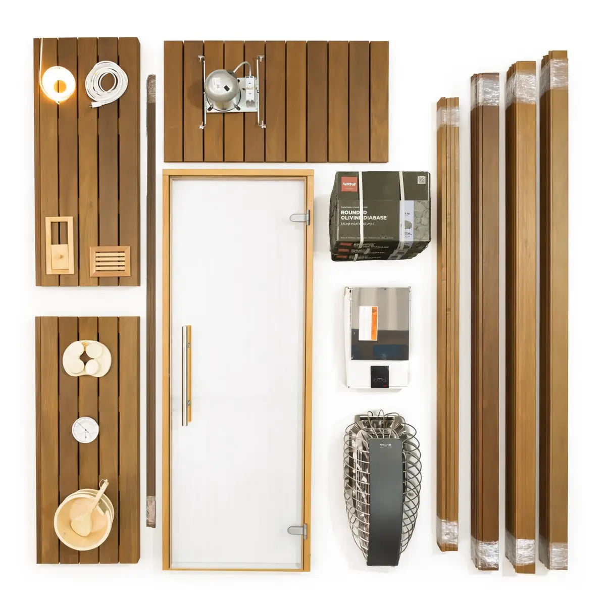 Carbon Smart Saunas - 6' x 6' x 8' - by Finnish Sauna Builders