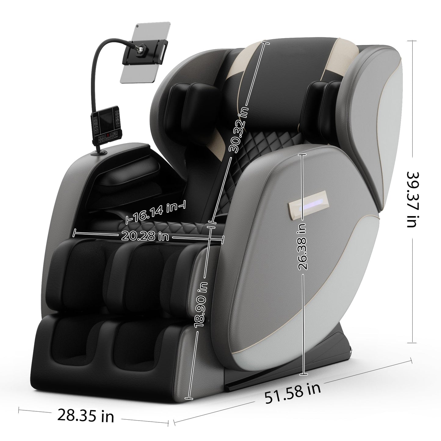 Massage Chair Recliner with Zero Gravity and Full Body Air Pressure