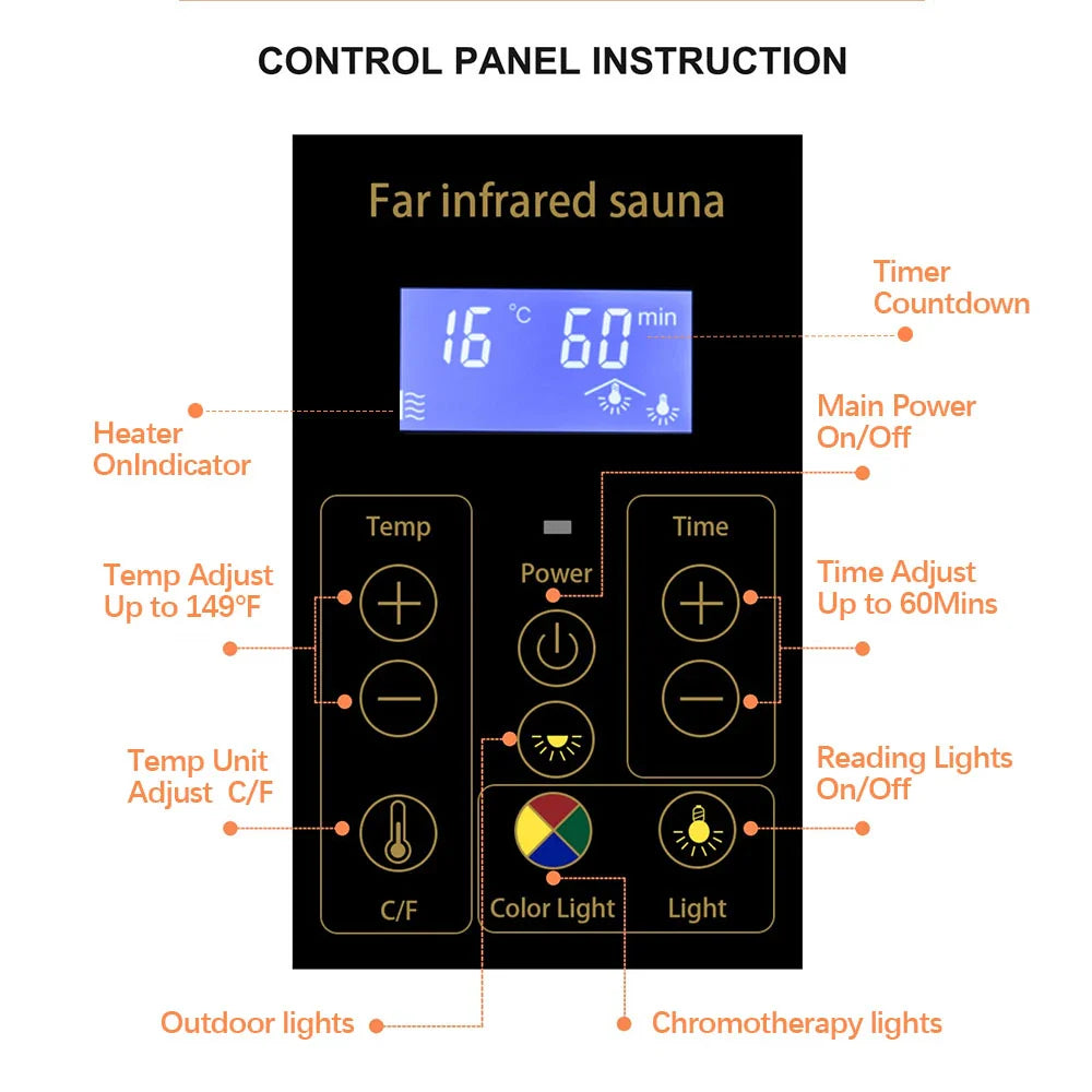 SR01 1 Person Red Cedar Far Infrared Sauna