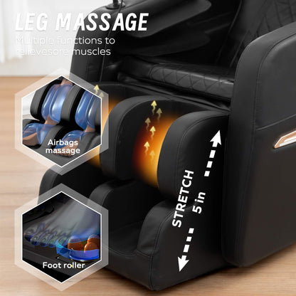 Nocturne Full-Body Zero-Gravity Massage Chair With Retractable Footrest (SAK40593)
