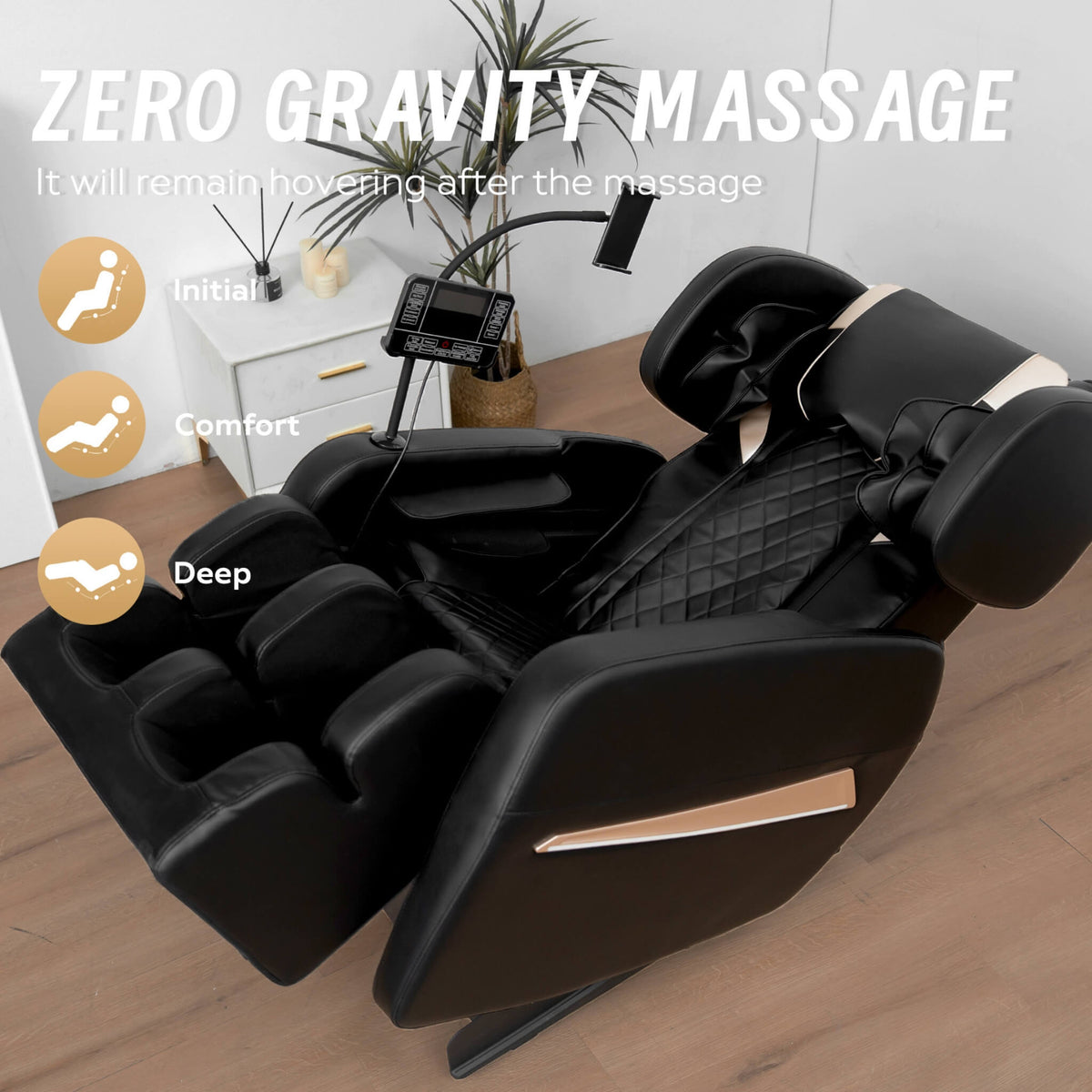 Nocturne Full-Body Zero-Gravity Massage Chair With Retractable Footrest (SAK40593)