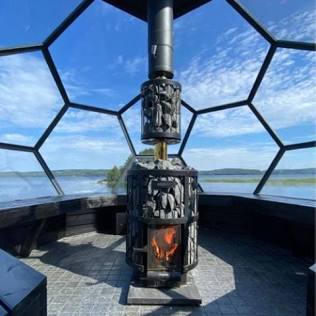 Harvia Extension For Chimney WHP1000M Mm Black - Finnish Sauna Builders