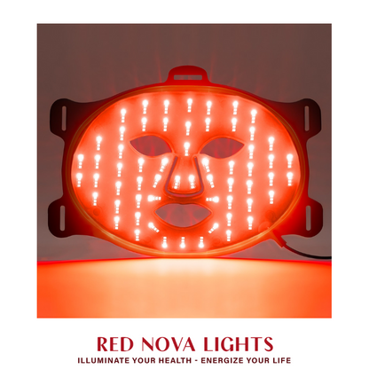 Red Light Therapy Face Mask – LED Skin Rejuvenation Mask with Red, Blue, Yellow + NIR (460–850nm)